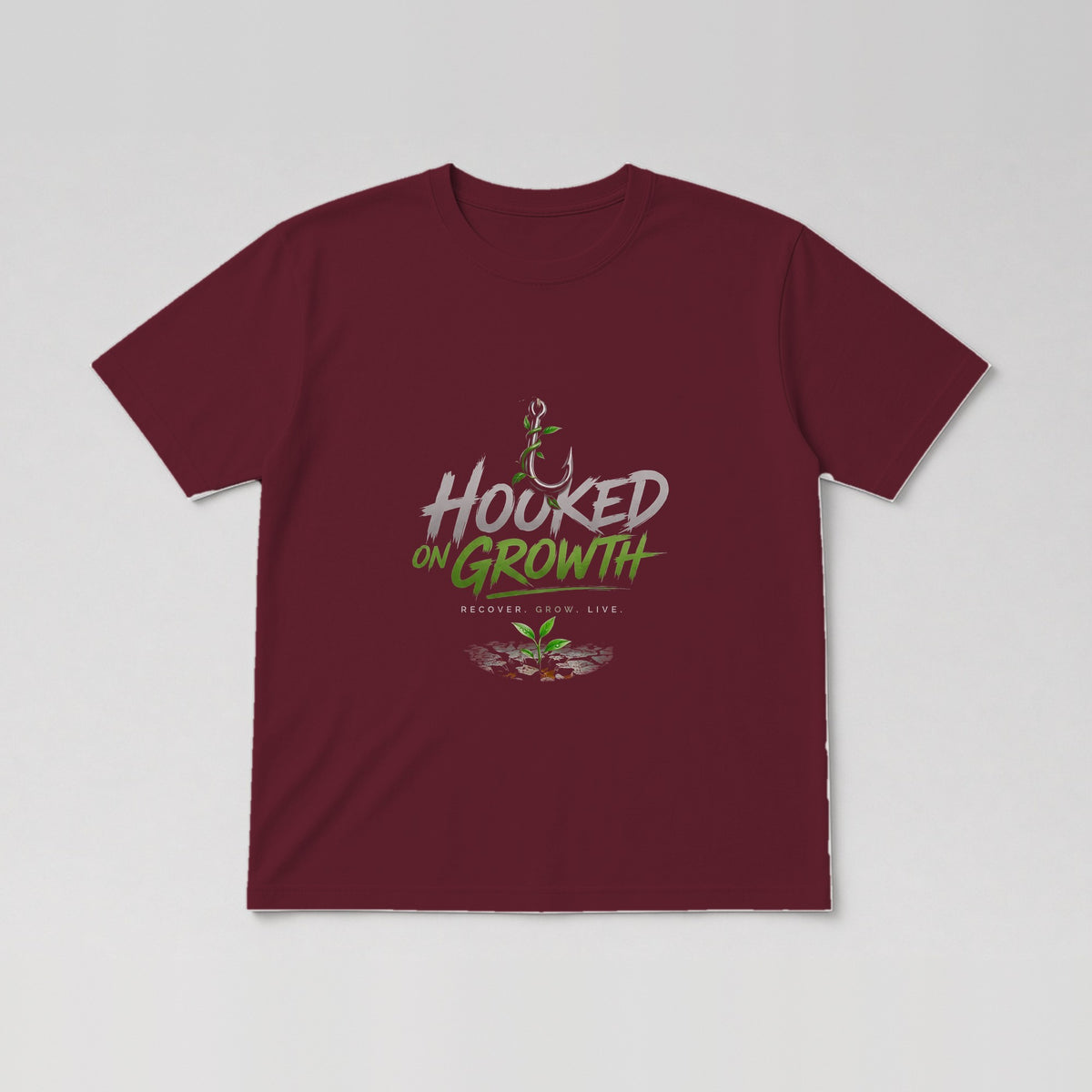Main Logo (Circle Badge) Tee in Maroon