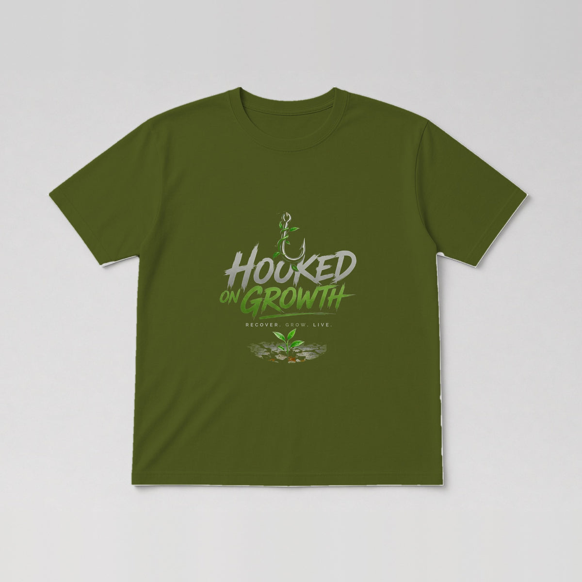 Main Logo (Circle Badge) Tee in Military Green