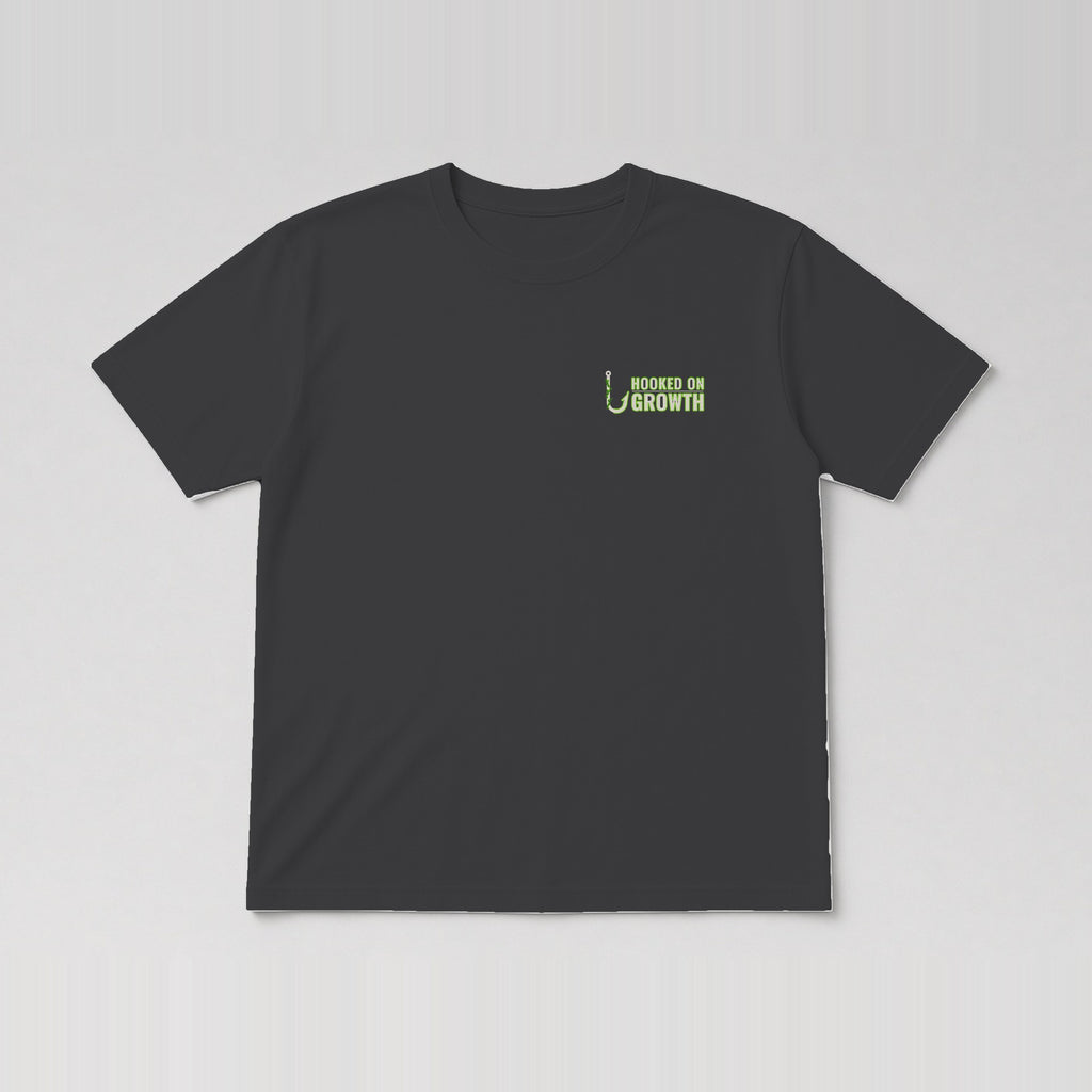 Left Chest Wordmark Tee Charcoal