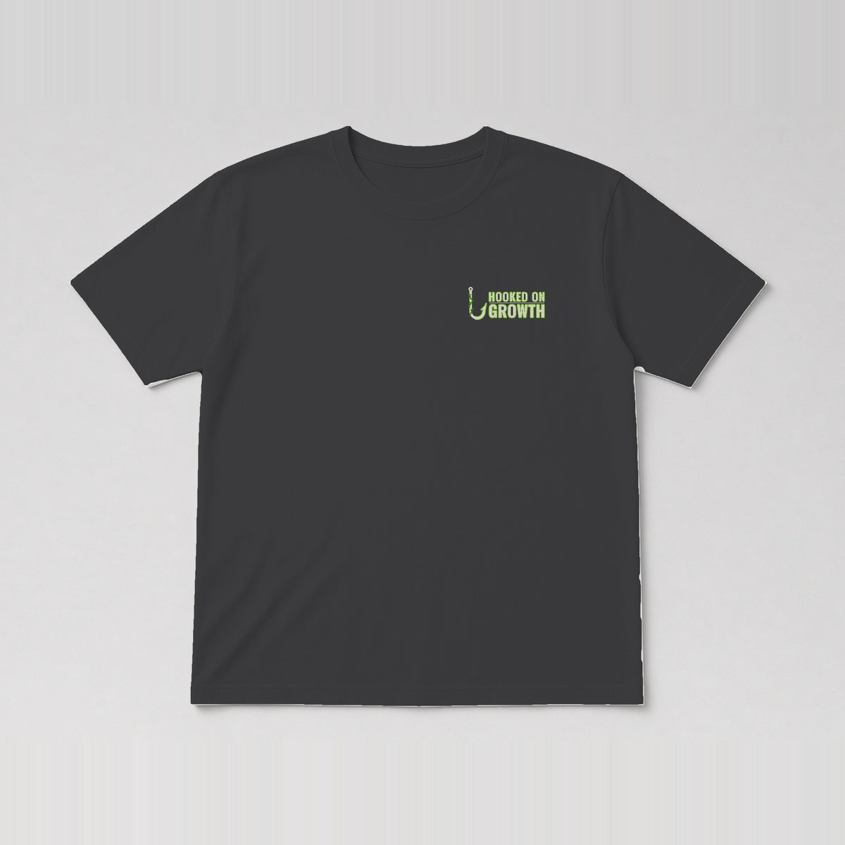 Left Chest Wordmark Tee Charcoal