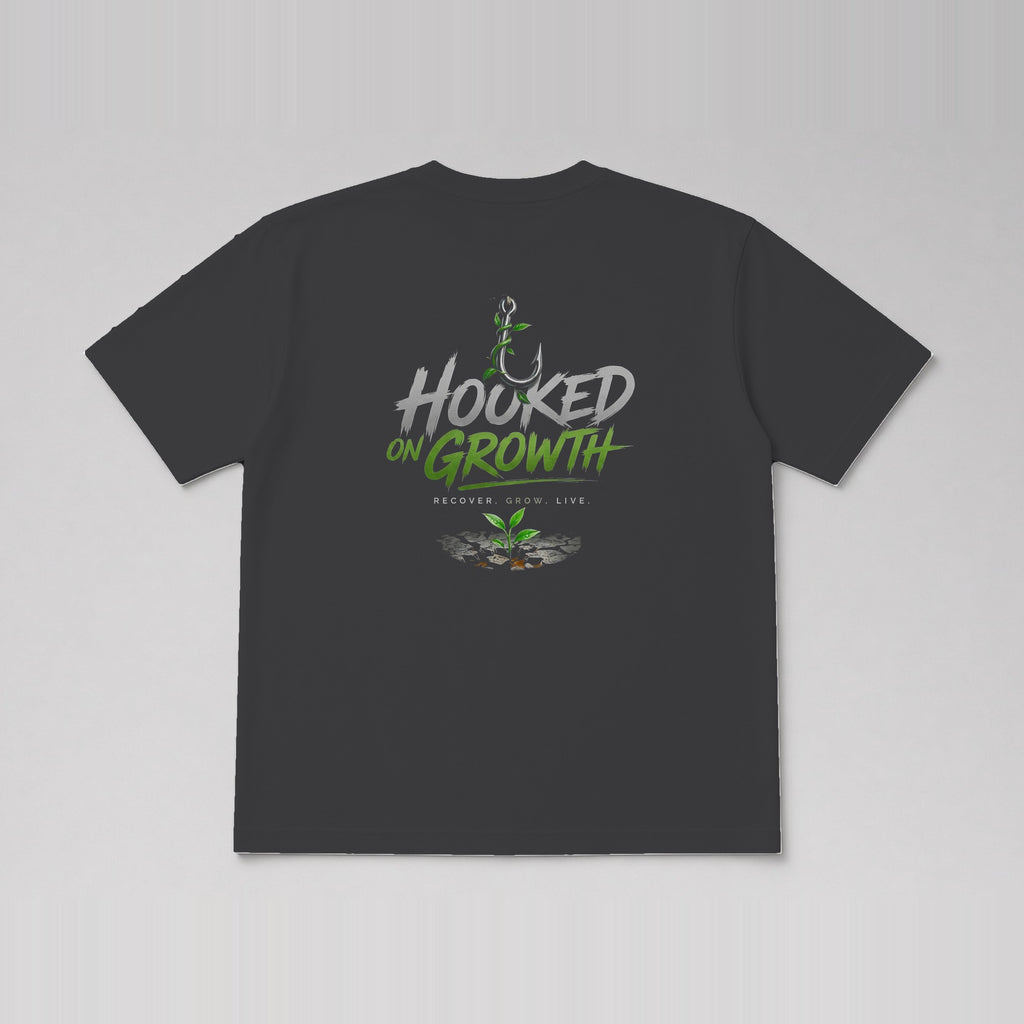 Left Chest Wordmark Tee Charcoal