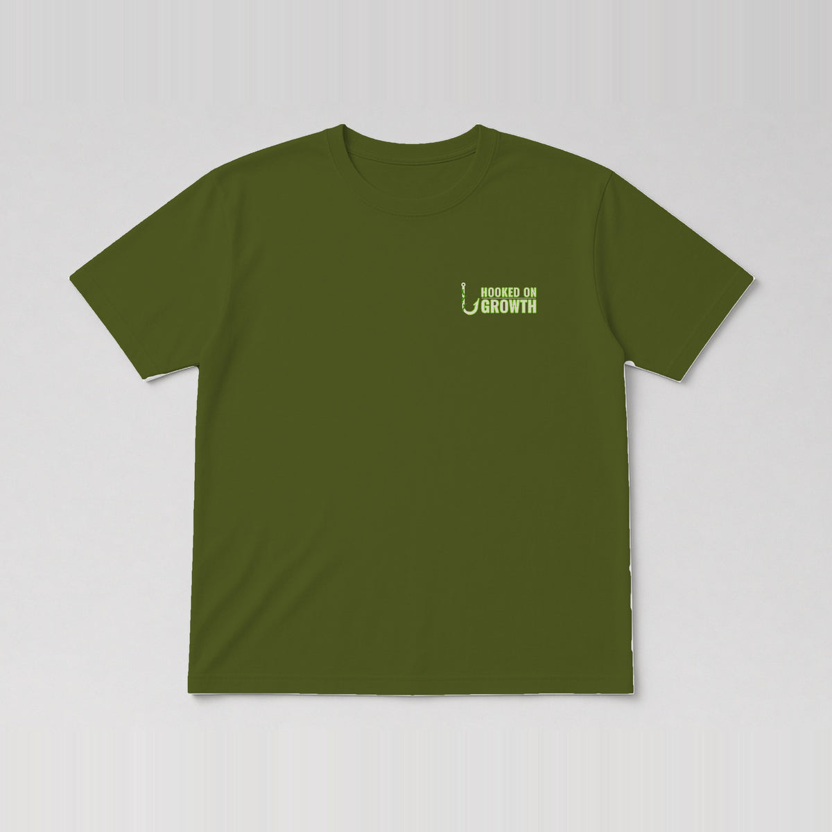 Left Chest Wordmark Tee Military Green