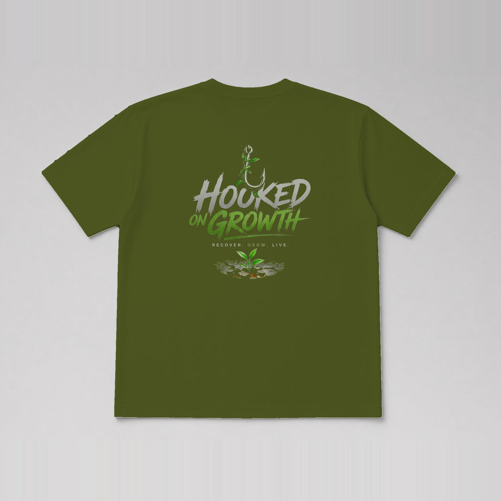Left Chest Wordmark Tee Military Green