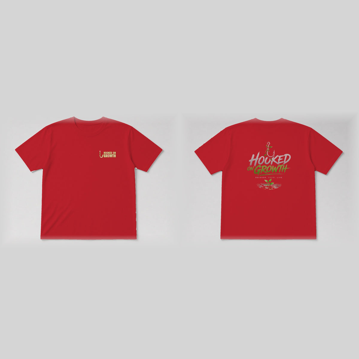 Left Chest Wordmark Tee Red