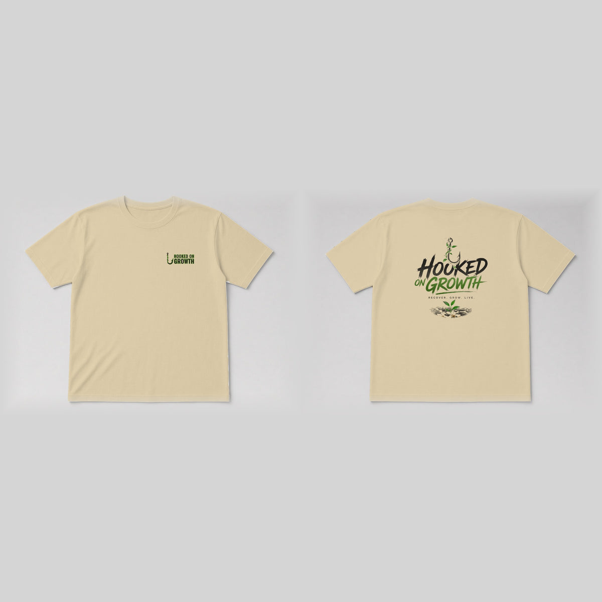 Left Chest Wordmark Tee Sand