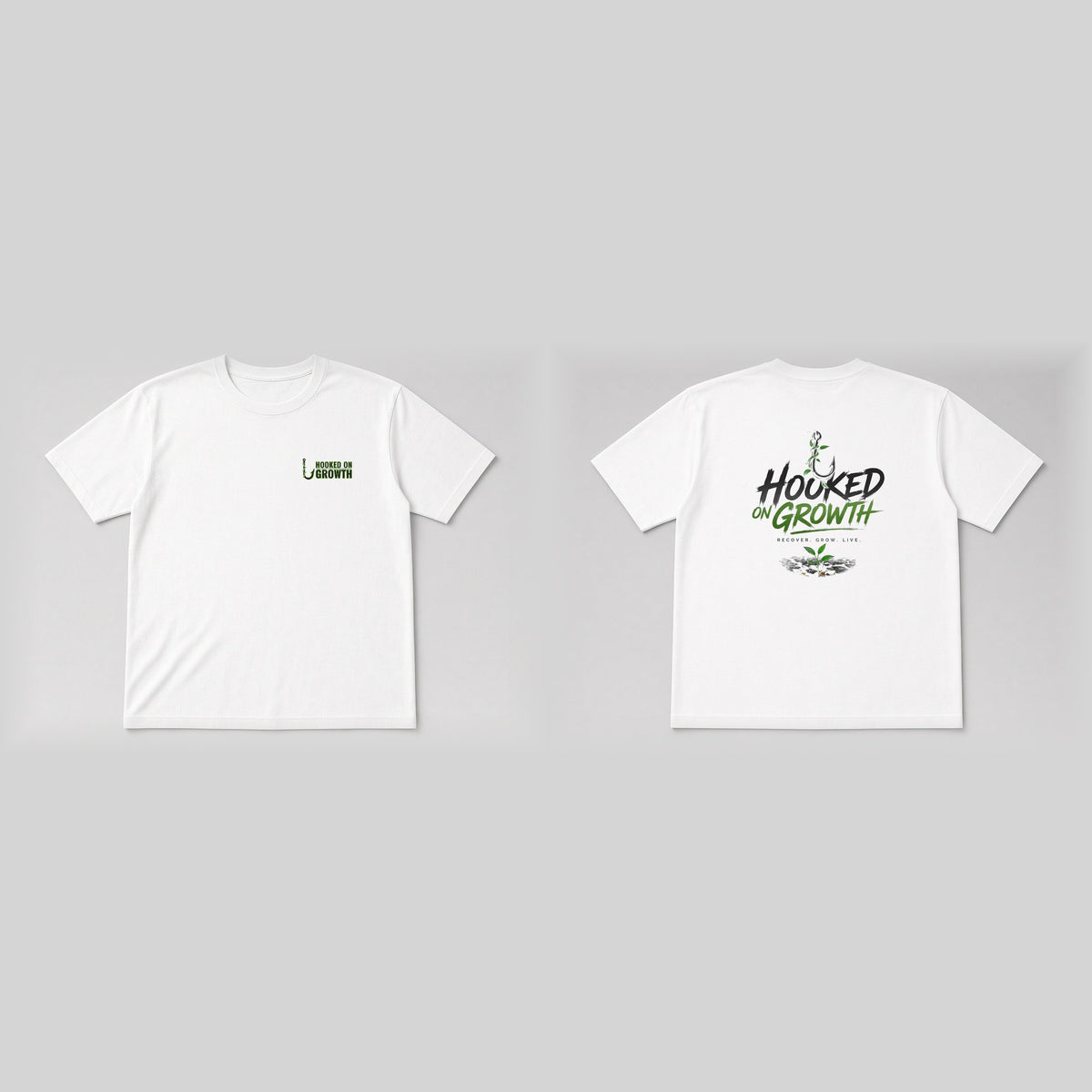 Left Chest Wordmark Tee White