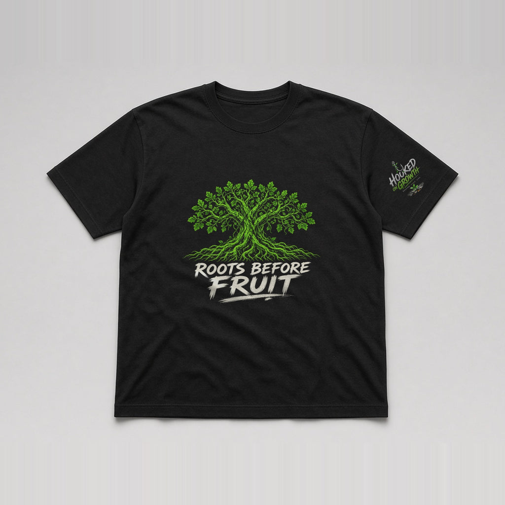 Roots Before Fruit Tee Black