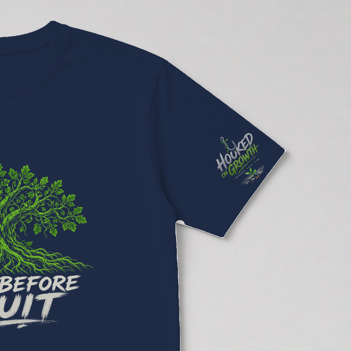 Roots Before Fruit Tee Navy
