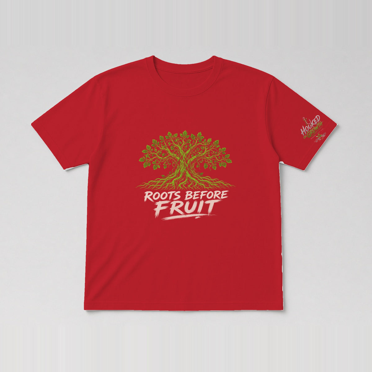Roots Before Fruit Tee Red