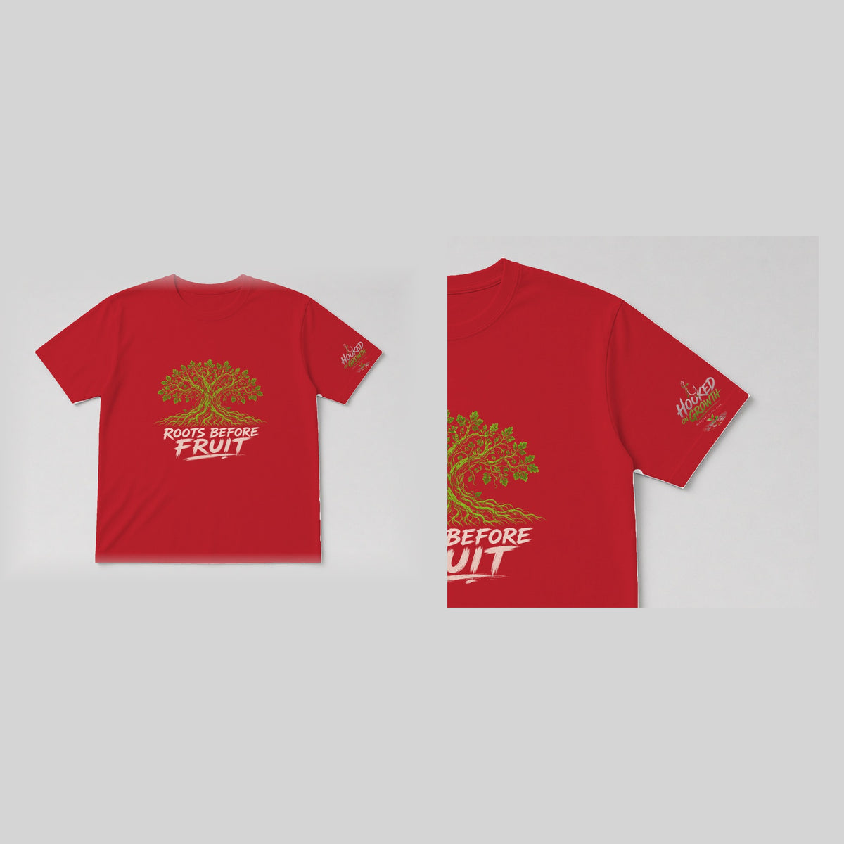 Roots Before Fruit Tee Red