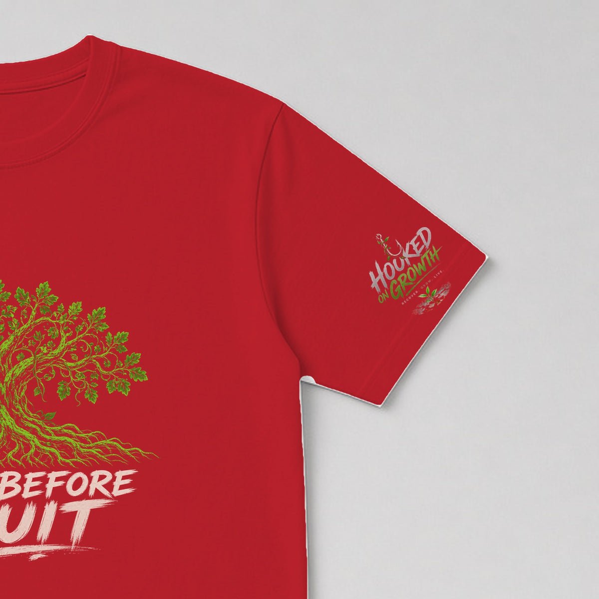 Roots Before Fruit Tee Red