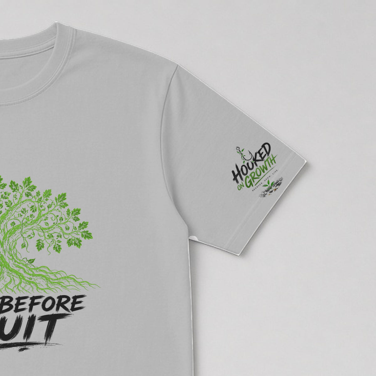 Roots Before Fruit Tee Sport Grey