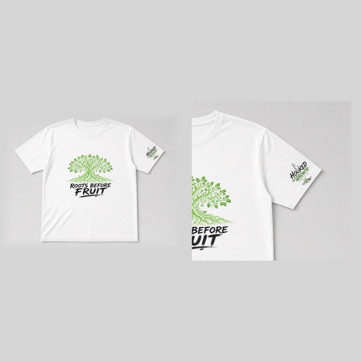 Roots Before Fruit Tee White