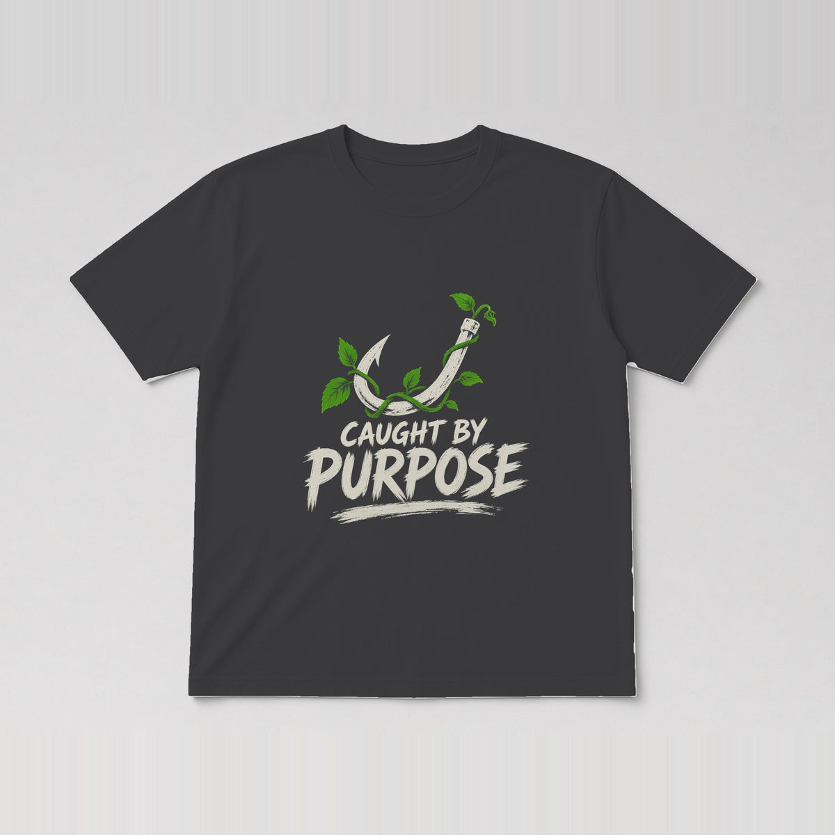 Caught By Purpose Tee Charcoal