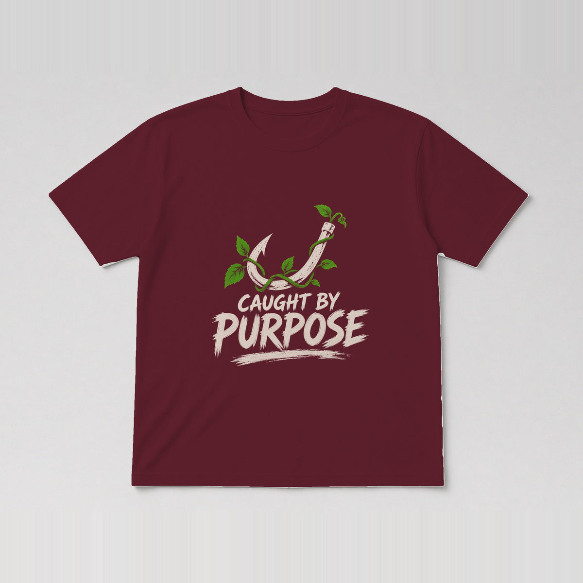 Caught By Purpose Tee Maroon