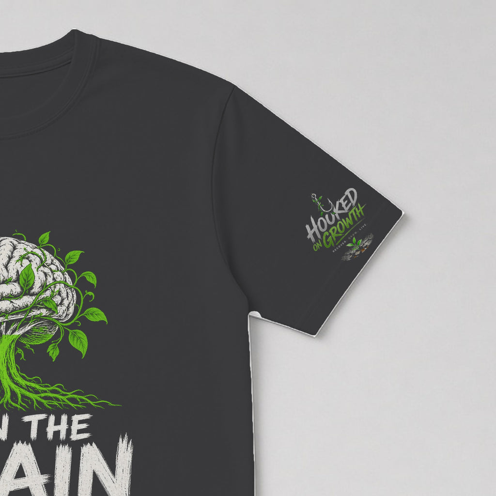 Train the Brain Tee Charcoal