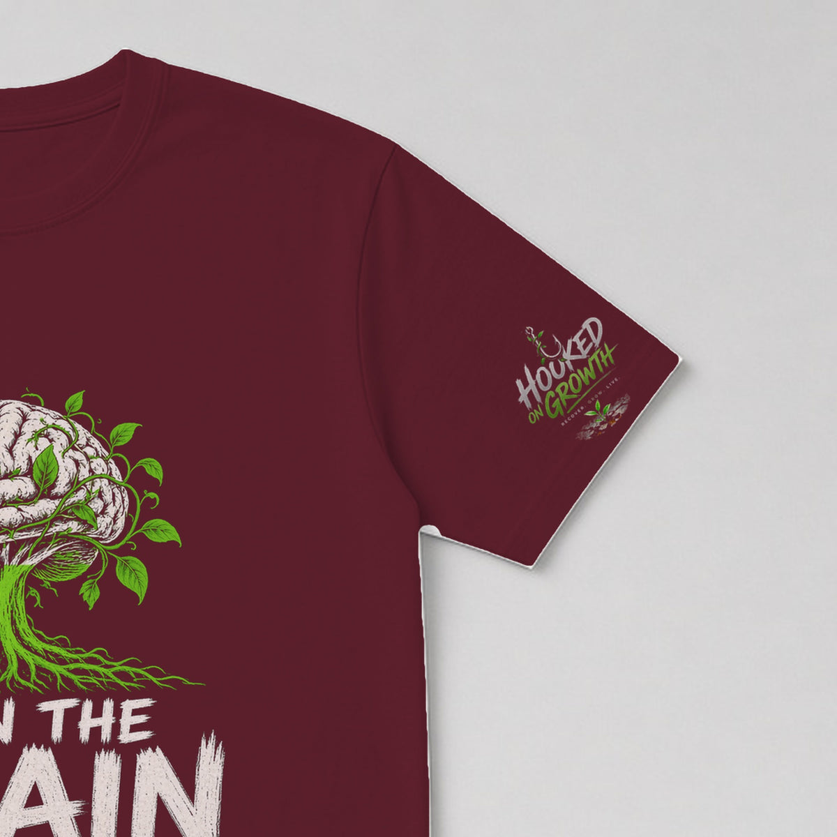 Train the Brain Tee Maroon