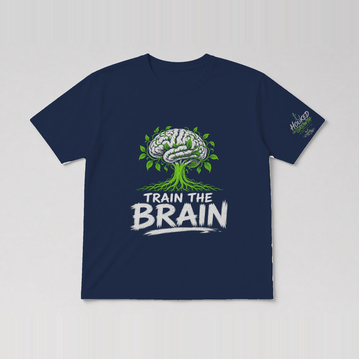 Train the Brain Tee Navy