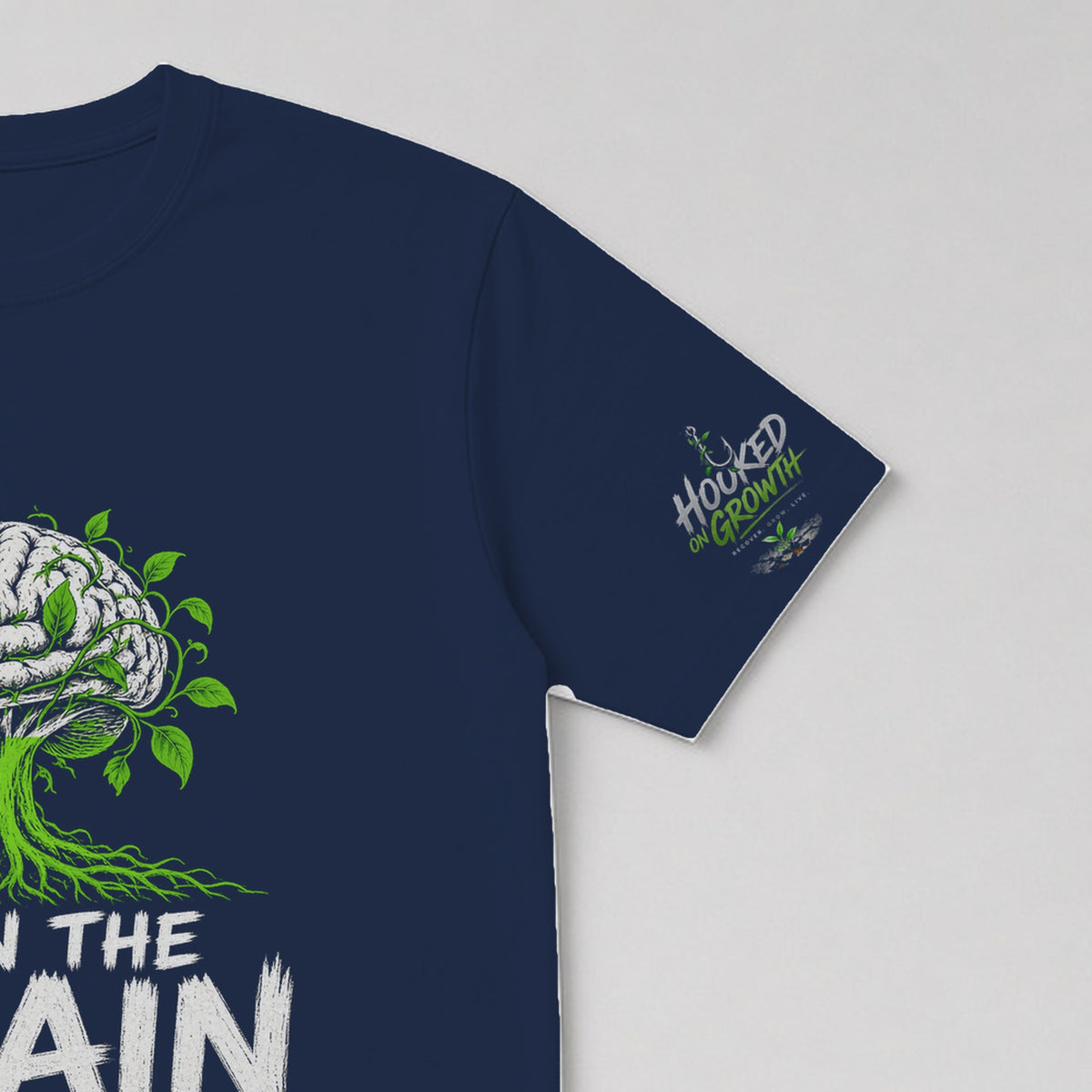Train the Brain Tee Navy