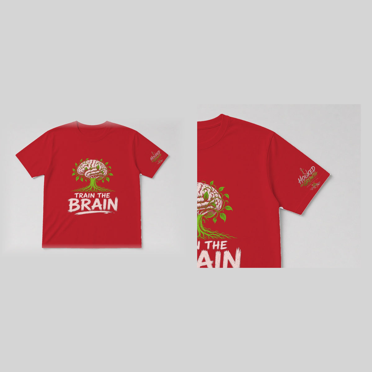 Train the Brain Tee Red