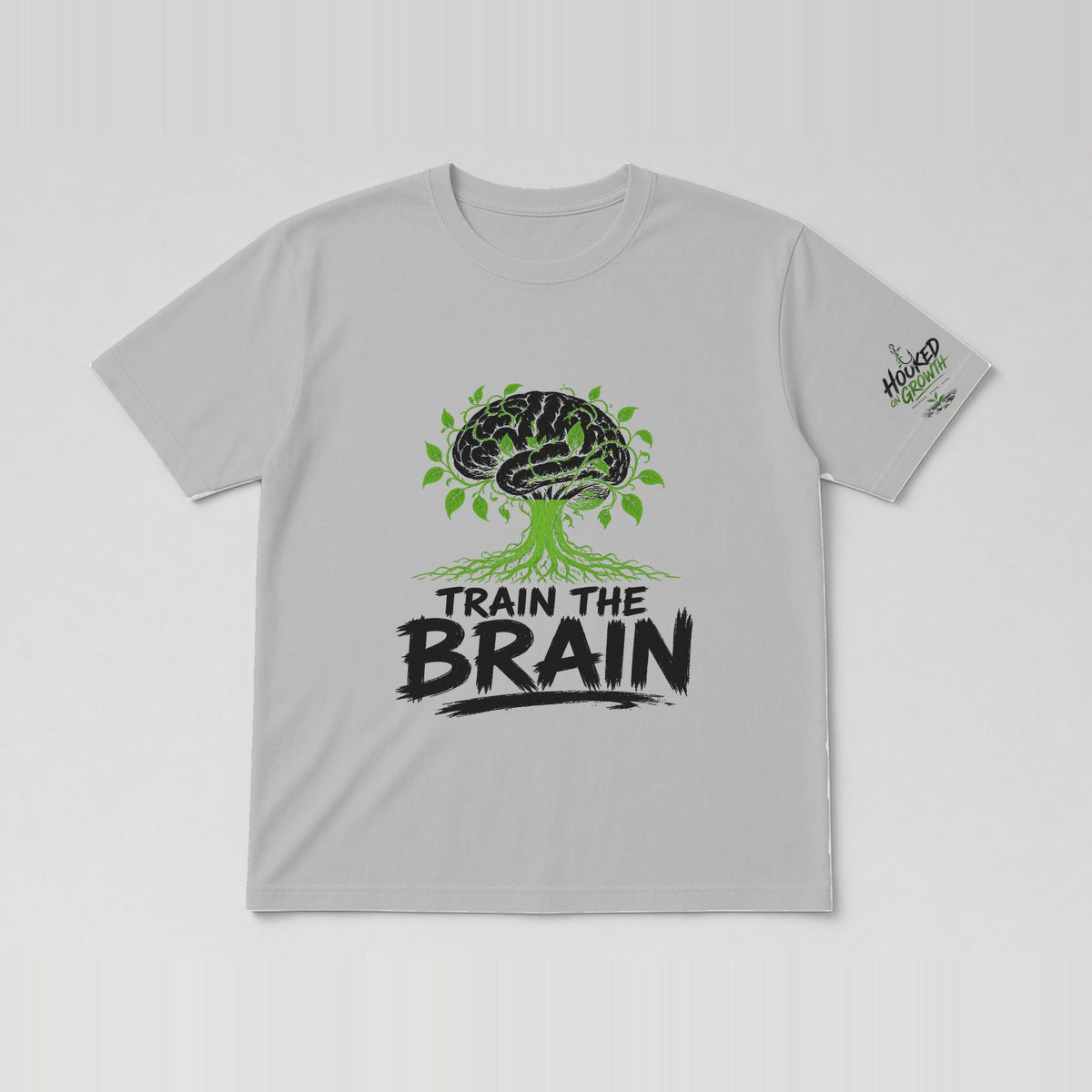 Train the Brain Tee Sport Grey