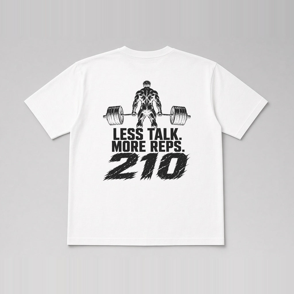 210 Lifter Tee (Front + Back) White back