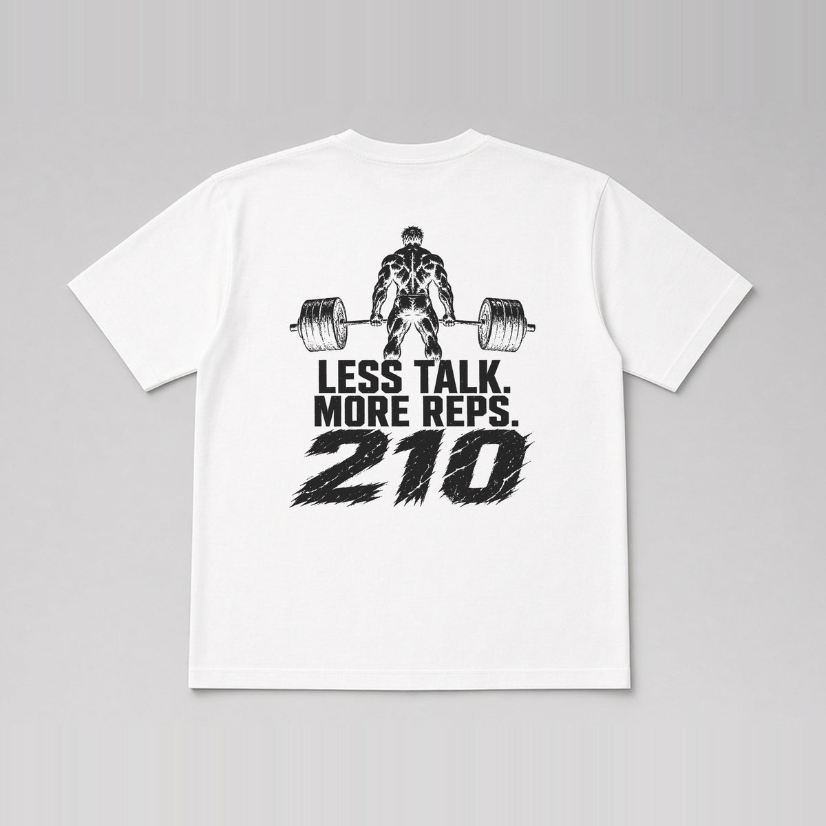 210 Lifter Tee (Front + Back) White back