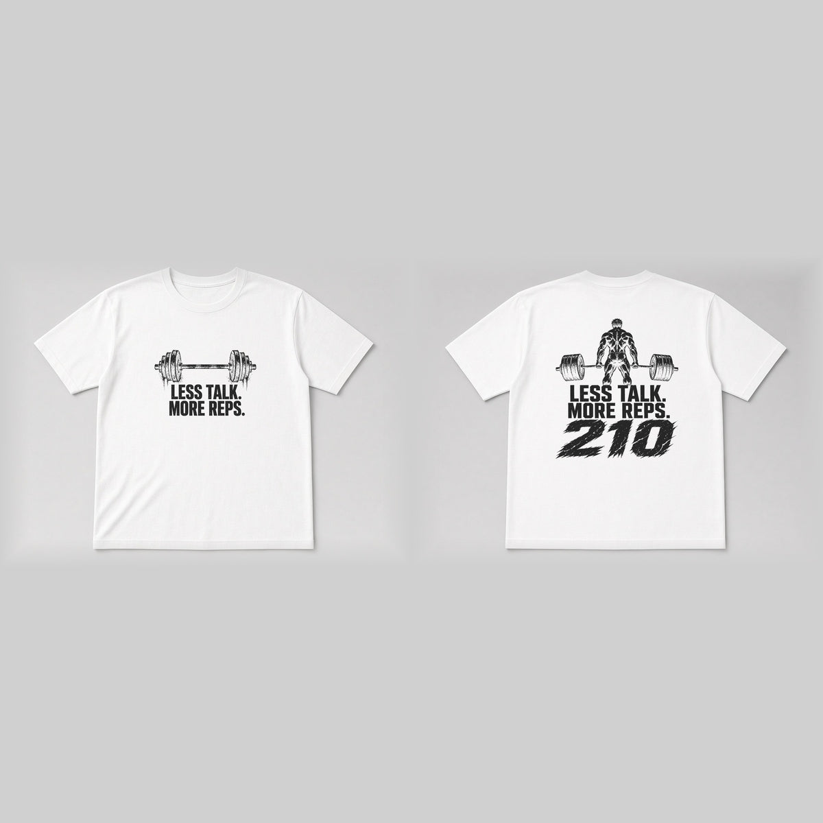 210 Lifter Tee (Front + Back) White MAIN