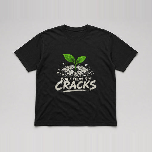 Built From The Cracks Tee Black