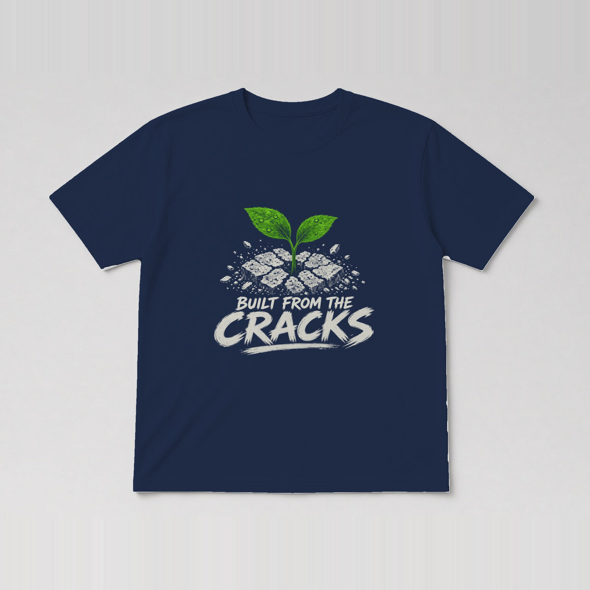 Built From The Cracks Tee Navy