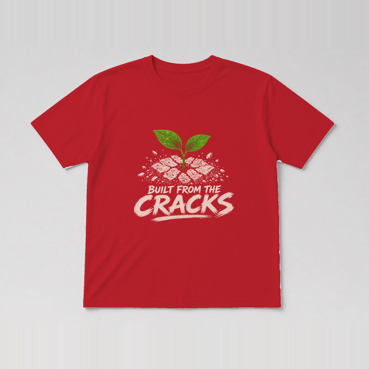 Built From The Cracks Tee Red