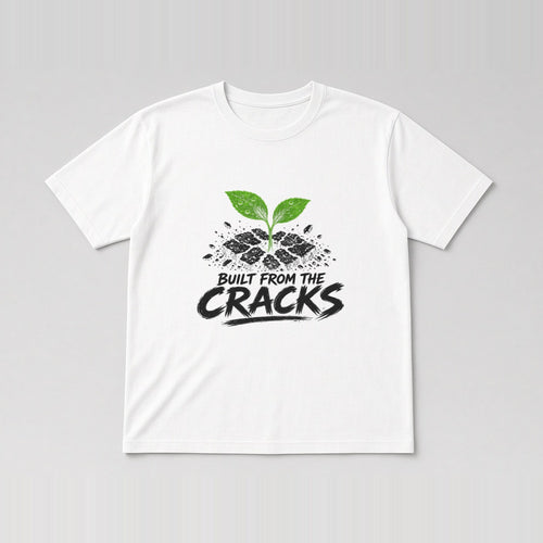 Built From The Cracks Tee White