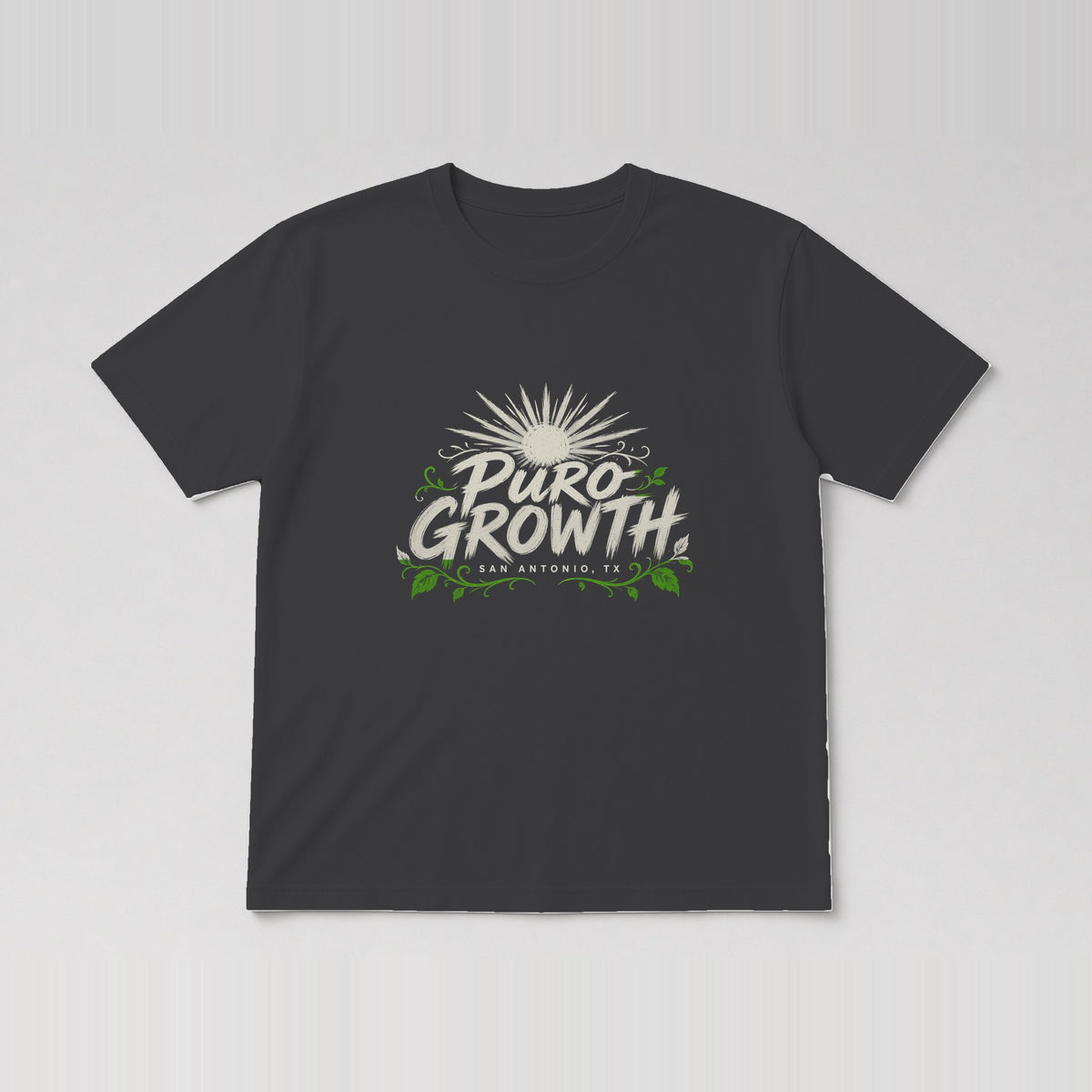 Puro Growth Tee Charcoal