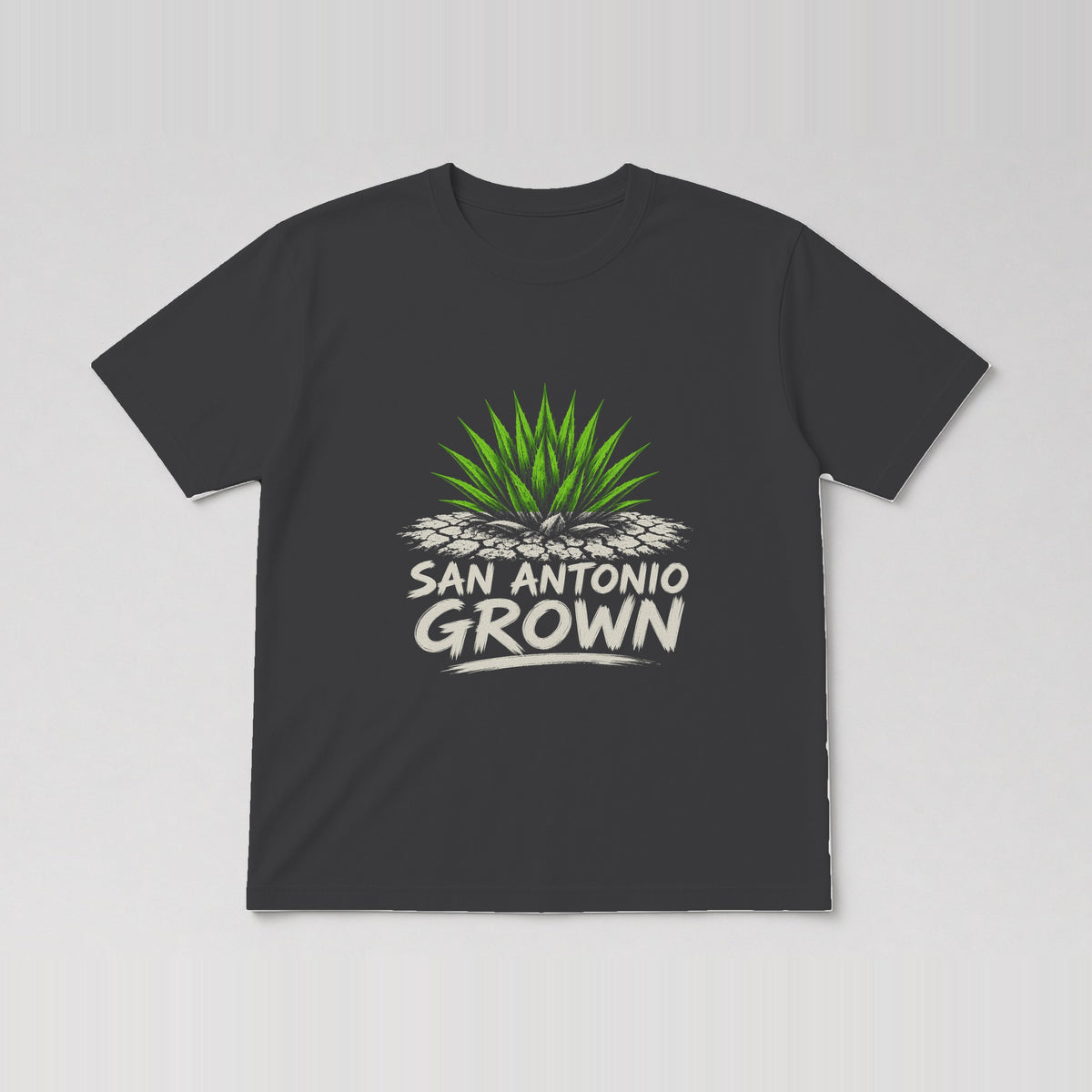 San Antonio Grown Tee Charcoal