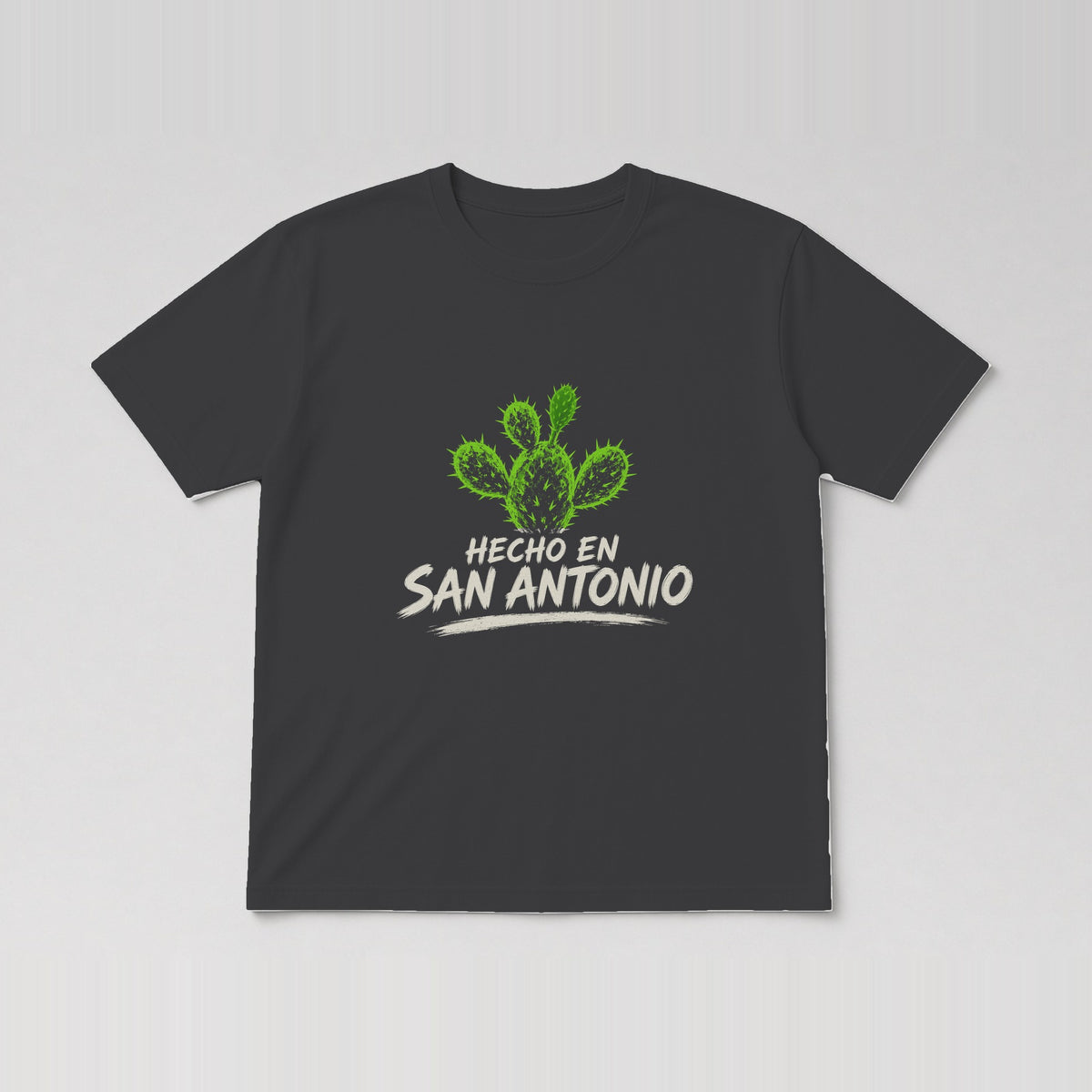 Hecho En San Antonio Tee Charcoal