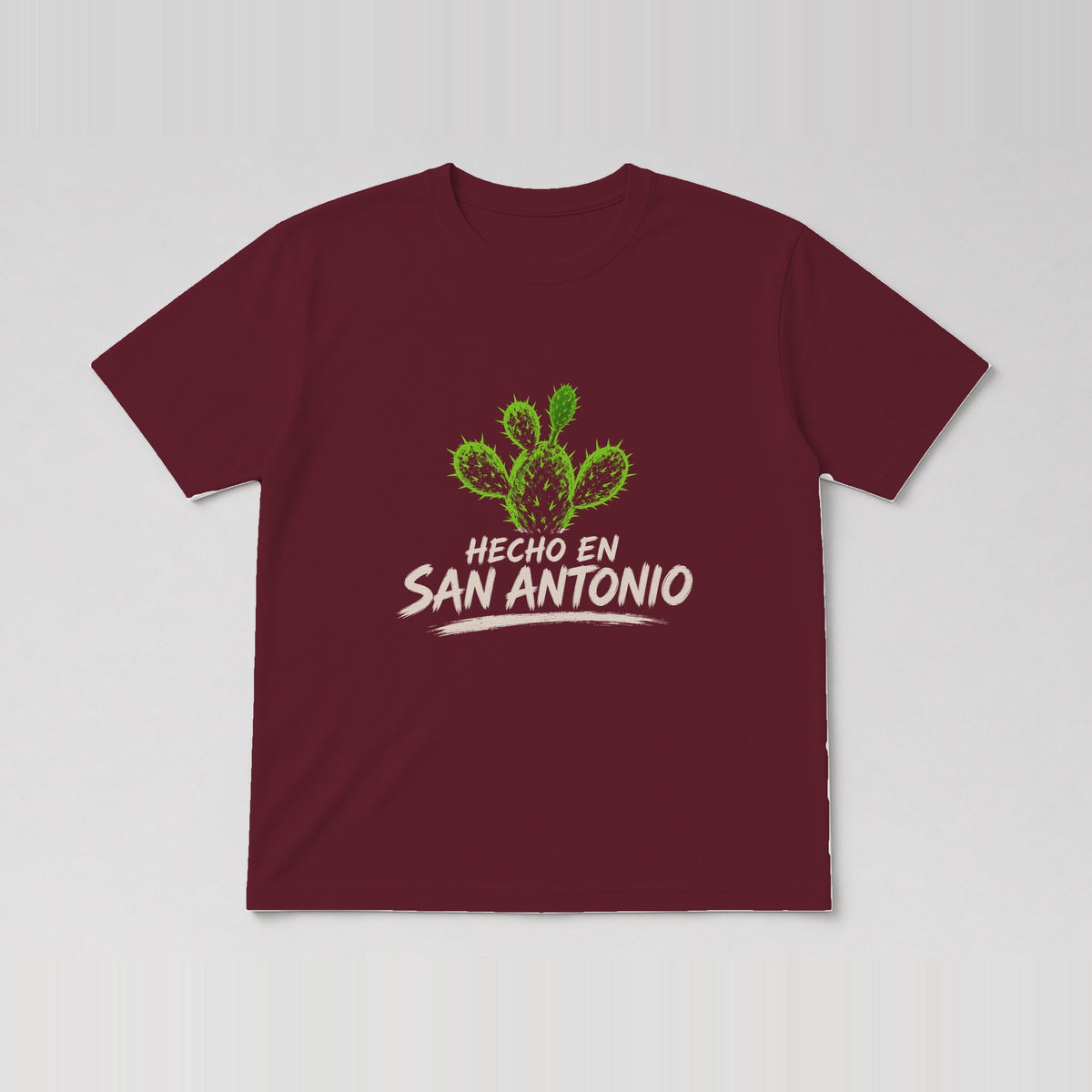 Hecho En San Antonio Tee Maroon