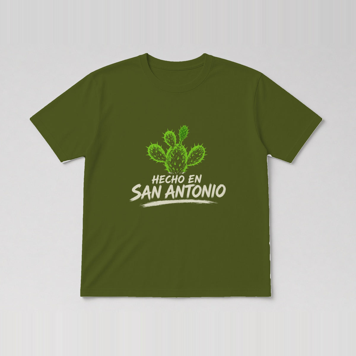 Hecho En San Antonio Tee Military Green