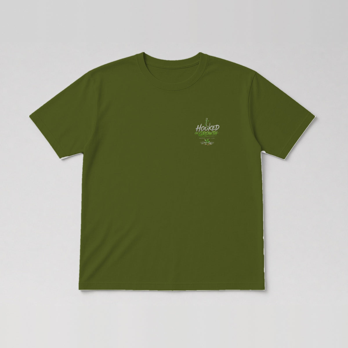 Small Main Logo Tee in Military Green