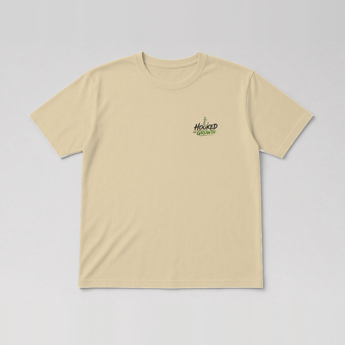 Hook & Wordmark Tee in Sand