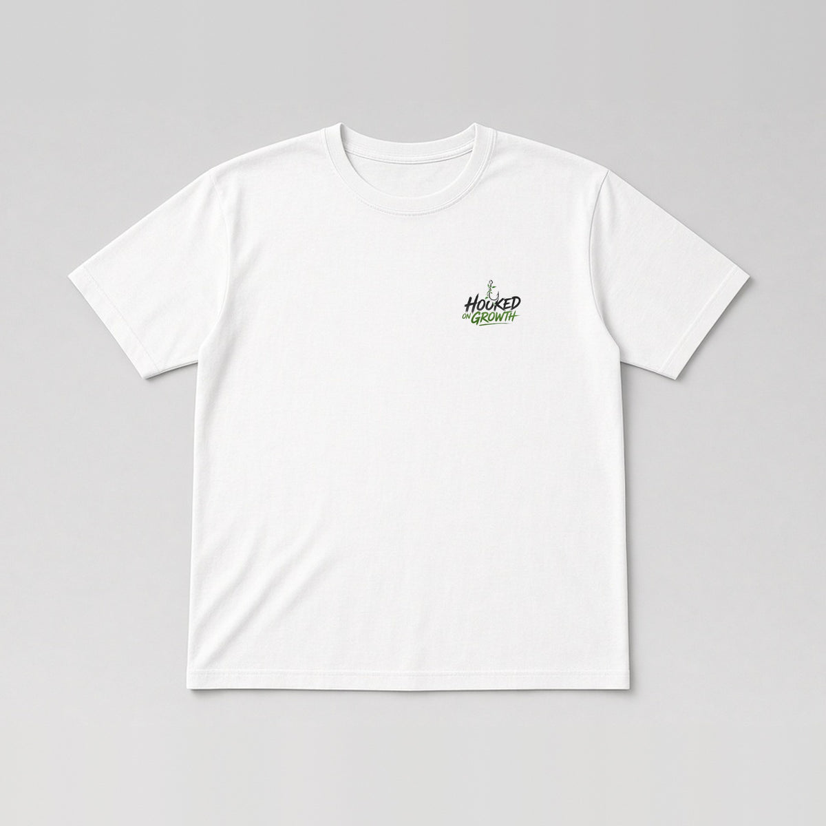 Hook & Wordmark Tee in White