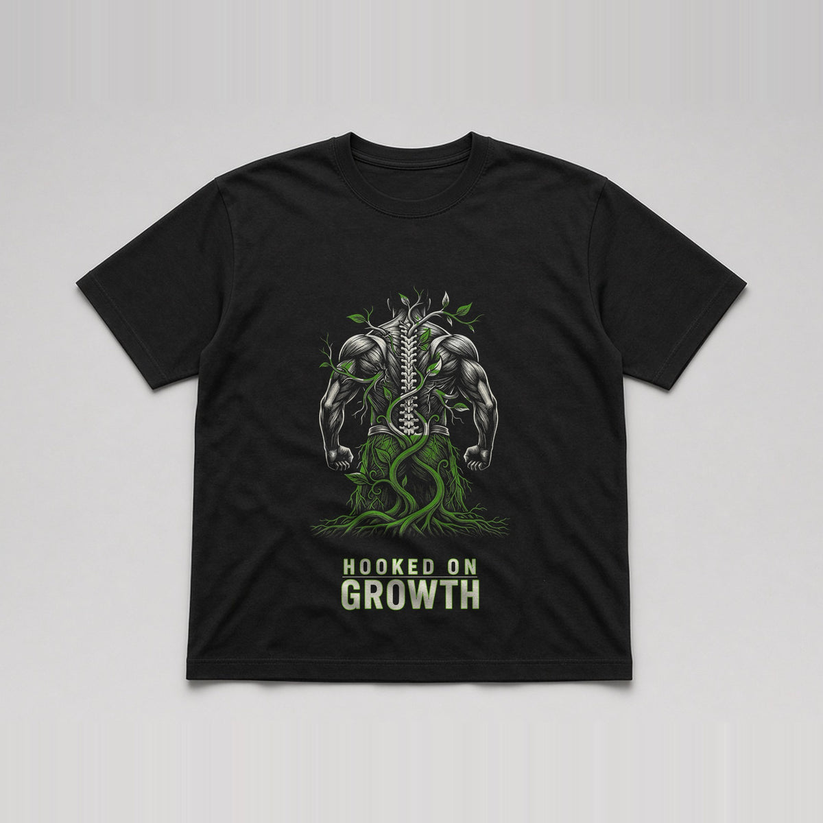 Roots & Spine Tee Black