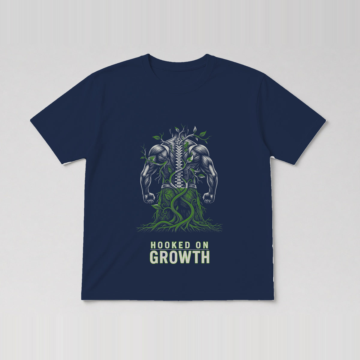 Roots & Spine Tee Navy