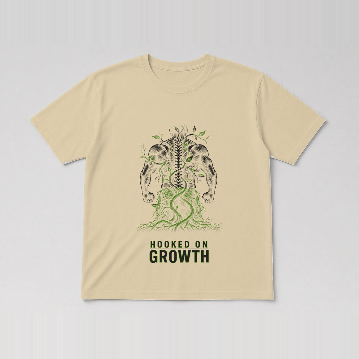 Roots & Spine Tee Sand