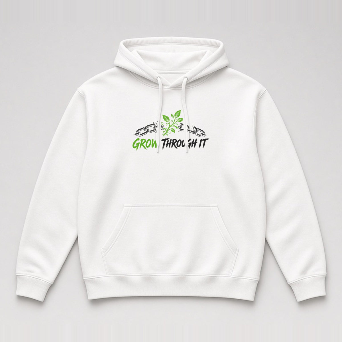 Grow Through It Hoodie in White