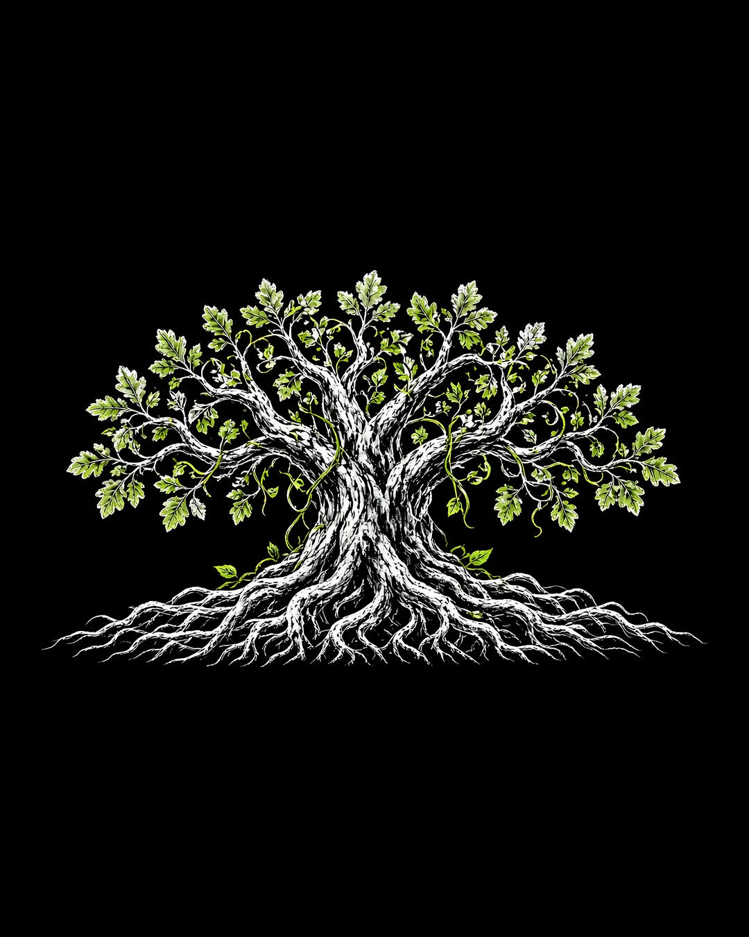 Rooted tree art