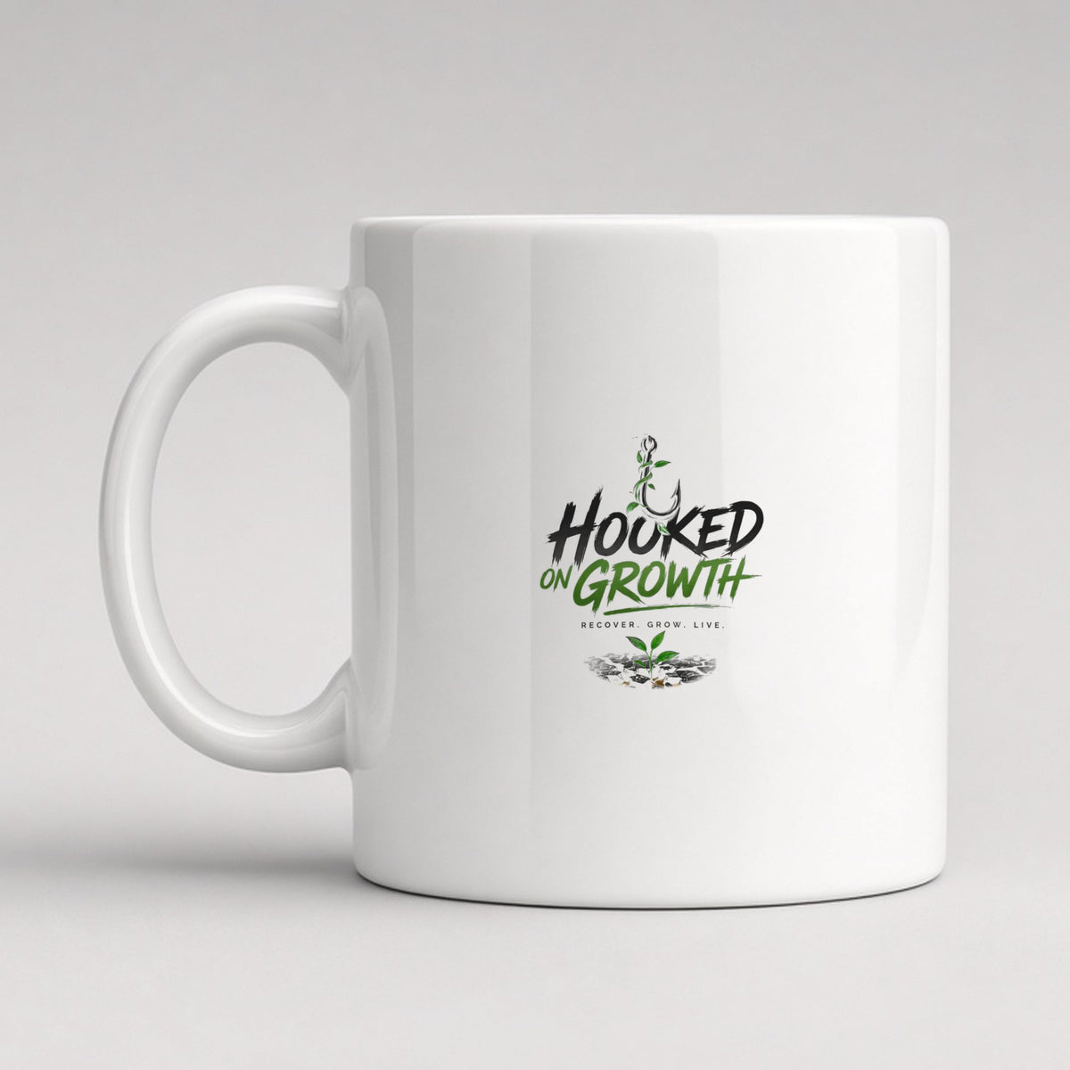 Relax. It's Just Coffee. Mug, back logo