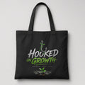 Hooked On Growth Logo Tote in Black